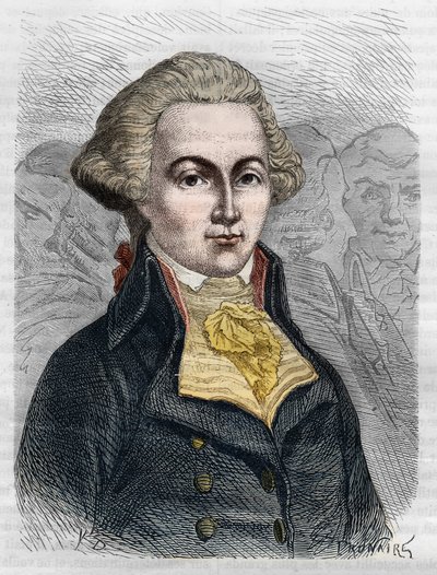 صورة لمارغريت إيلي غواديت ، سياسي فرنسي (1758-1794). نقش من عام 1866 في "Histoire de la Revolution francaise" لأدولف تيير. مجموعة خاصة. بواسطة مجهول مجهول