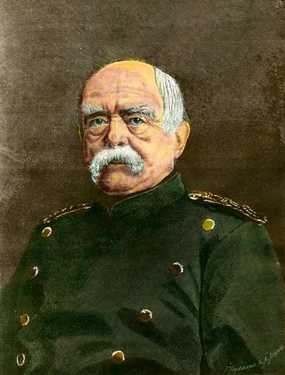 صورة لأوتو فون بسمارك (1815-1898) مستشار بروسيا. نقش مجموعة خاصة من القرن التاسع عشر بواسطة مجهول مجهول
