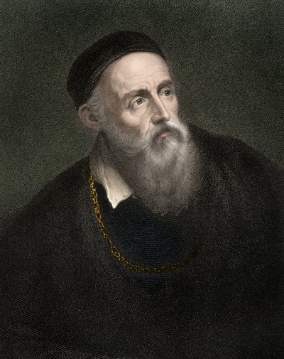 صورة لتيتيان (1490-1576) ، تيزيانو فيسيليو ، رسام البندقية بواسطة مجهول مجهول