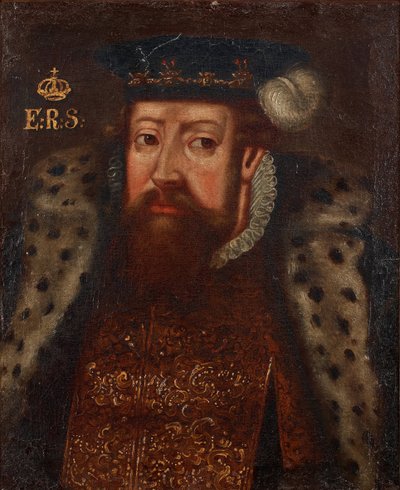صورة لملك السويد إريك الرابع عشر (1533-1577) - مجهول - um 1700 - ألوان زيتية على قماش - مجموعة خاصة بواسطة مجهول مجهول