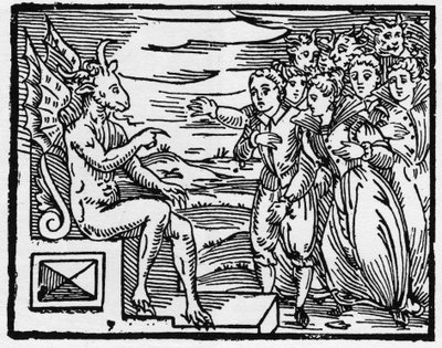 يطلب الشيطان ميثاقًا من السحرة الجدد - "خلاصة Maleficarum" ، تتعامل مع السحرة وأشرارهم وفرزهم من قبل Francesco Maria Guazzo أو Guaccio أو Guaccius (15 ؟؟ -16 ؟؟) 1608 Private Collection بواسطة مجهول مجهول