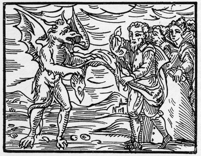 جرد الشيطان السحرة من ملابسهم - "الخلاصة Maleficarum" ، ويتعامل مع الساحرات وأشرارهم وفرزهم بقلم فرانشيسكو ماريا جوازو أو Guaccio أو Guaccius (15 ؟؟ -16 ؟؟) 1608 مجموعة خاصة بواسطة مجهول مجهول
