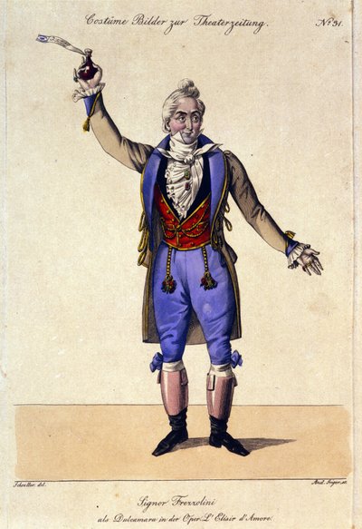 قام باس جيوسيبي فريزوليني (1789-1861) بترجمة الدكتور دولكامارا في أوبرا "L
