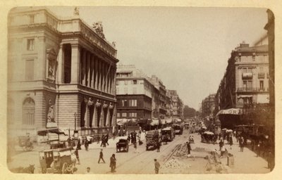 مدينة مرسيليا والمناطق المحيطة بها حوالي 1885-1890: منظور شارع كانيبير وشارع نويليس ، مجموعة خاصة بواسطة مجهول مجهول