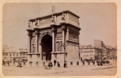 مدينة مرسيليا وضواحيها حوالي 1885-1890: قوس النصر ، مجموعة خاصة بواسطة مجهول مجهول