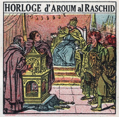 Time: Haroun al-Rashid (Harun al-Rashid or al-Rashid (al-Rashid) or ar Rachid (ar-Rashid) or el Rashid (el-Rashid) or el Raschid (el-Raschid) or al Raschid (al-Raschid), Caliph of the Abbasid (763 or 766-809). Anonymous illustration from 1925. Private coll بواسطة مجهول مجهول