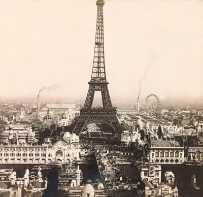المعرض العالمي لعام 1900 - المعرض العالمي لعام 1900 في باريس: منظر بانورامي لشارع الشانزليزيه - مجموعة خاصة بواسطة مجهول مجهول
