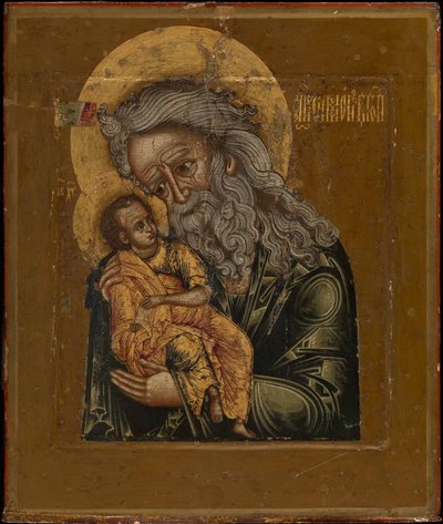 Simeon the God-Receiver، 1800 بواسطة رسام أيقونات روسي مجهول