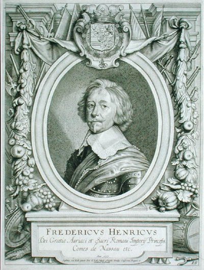 فريدريك هنري (1584-1647) كونت ناساو-ديلينبورج ، من 'Portraits des Hommes Illustres' ، نُشر عام 1706 (نقش) بواسطة أنسيلموس فان (بعد) هول