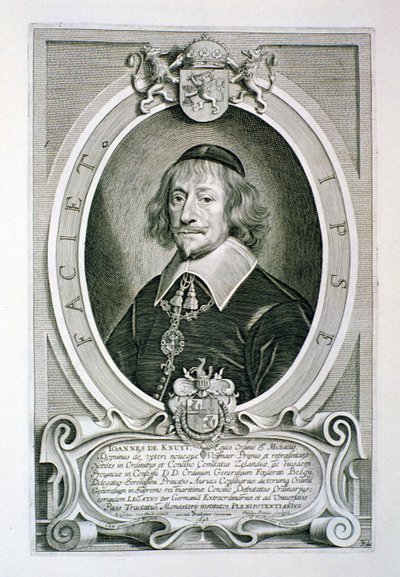 يوهان فان كنويت (1587-1654) من "صور الرجال اللامعين" ، نقشها Paulus Pontius (1603-58) نشرت عام 1706 بواسطة Anselmus van Hulle