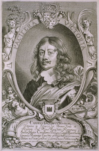 كارل جوستاف رانجل (1603-73) من "صور الرجال اللامعين" ، نقشها بيتروس دي إيود ، نشر 1706 بواسطة Anselmus van Hulle