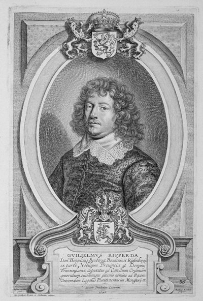 ويليم ريبيردا (1600-69) من "صور الرجال اللامعين" ، تم نشره عام 1706 بواسطة Anselmus van Hulle
