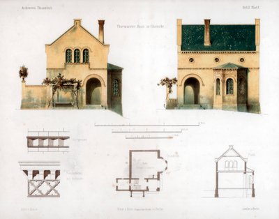 تصميم لمنزل في Glienicke ، ألمانيا ، c1850. بواسطة W Loeillot
