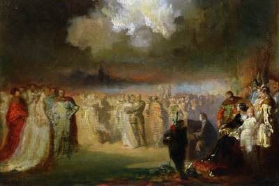 فريدريك شوبان (1810-1849) في حفل موسيقي في فندق لامبرت ، باريس ، 1840 بواسطة عنتر تيوفيل كوياتوفسكي