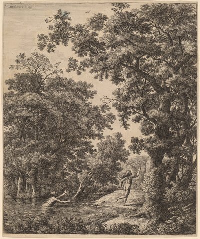 منظر طبيعي مع Alpheus و Arethusa بواسطة أنتوني واترلو