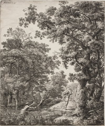 منظر طبيعي مع Alpheus و Arethusa بواسطة أنتوني واترلو