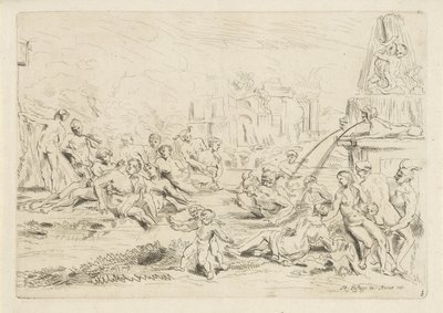 الاستحمام ساتيرس حورية The Bacchanal (عنوان المسلسل) بواسطة أنتوني دي وينتر