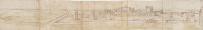قصر هامبتون كورت من الشمال ، 1550-1560 بواسطة Anthonis van den Wyngaerde