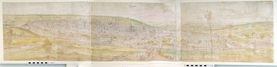 منظر بانورامي لبروكسل من الشمال ، 1558 بواسطة Anthonis van den Wyngaerde