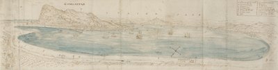 منظر بانورامي لخليج جبل طارق ، 1567 بواسطة Anthonis van den Wyngaerde