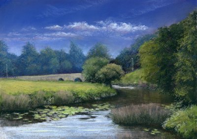 Quiet Flows the Stour ، 2006 (باستيل على ورق) بواسطة حكم أنتوني