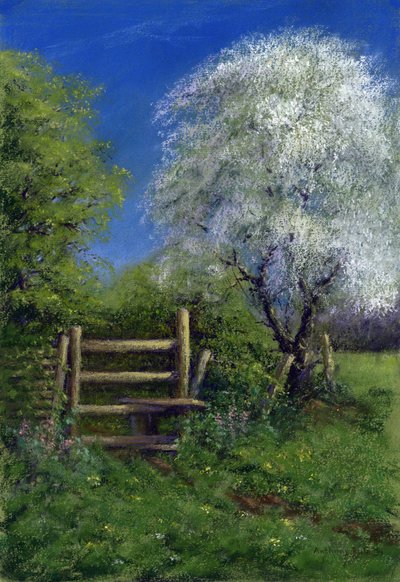 Springtime by the Stile ، 2013 (باستيل على ورق) بواسطة حكم أنتوني