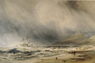 قلعة بامبورو ، 1852 بواسطة أنتوني فانديك كوبلي فيلدينغ