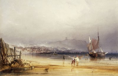 قلعة سكاربورو من الجنوب ، 1838 بواسطة أنتوني فانديك كوبلي فيلدينغ