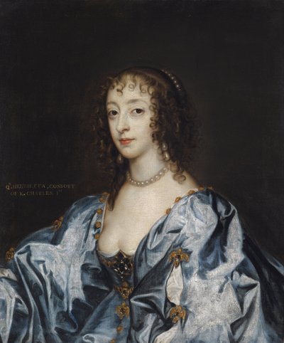 هنرييت ماري دو فرانس - صورة للملكة هنريتا ماريا ملكة فرنسا (1609-1669) بقلم ديك ، السير أنتوني فان بواسطة أنتوني فان (استوديو) ديك