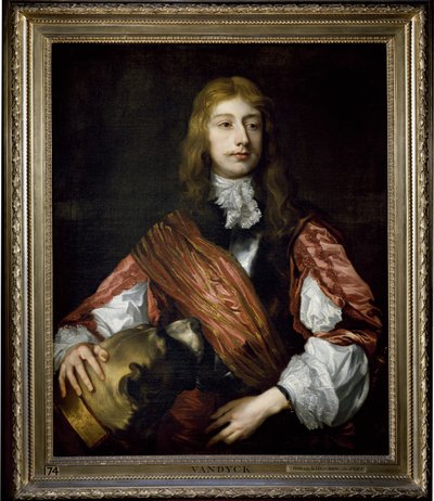 Thomas Killigrew and his dog (oil on canvas) بواسطة أنتوني فان (استوديو) ديك