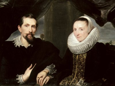 صورة مزدوجة للرسام فرانس سنايدرز (1579-1657) وزوجته مارغريتا دي فوس ، 1621 بواسطة أنتوني فان ديك