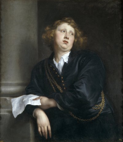 Henricus Liberti ou Hendrik van Groeninghen - صورة الملحن وعازف الأرغن Henricus Liberti (1610-1669) - Peinture de Sir Anthonis (Anton ou Antoon) van Dyck (1599-1641) - 1627-1632 - زيت على قماش - 107x97 سم - متحف ديل برادو ، مدريد بواسطة أنتوني فان ديك