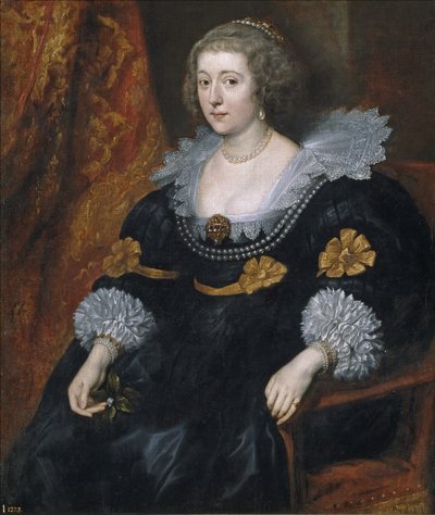 صورة لأماليا أوف سولمز-براونفيلز 1602-1675 بواسطة أنتوني فان ديك