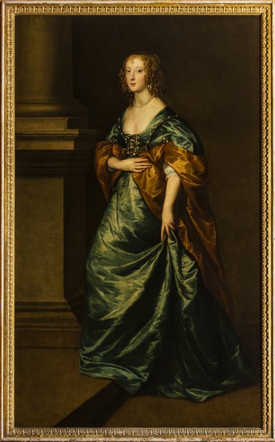 Portrait of Elizabeth Cecil, Countess of Devonshire, c.1639 (oil on canvas) بواسطة أنتوني فان ديك