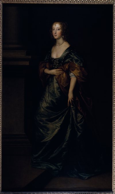 Portrait of Elizabeth Cecil, Countess of Devonshire, c.1639 (oil on canvas) بواسطة أنتوني فان ديك