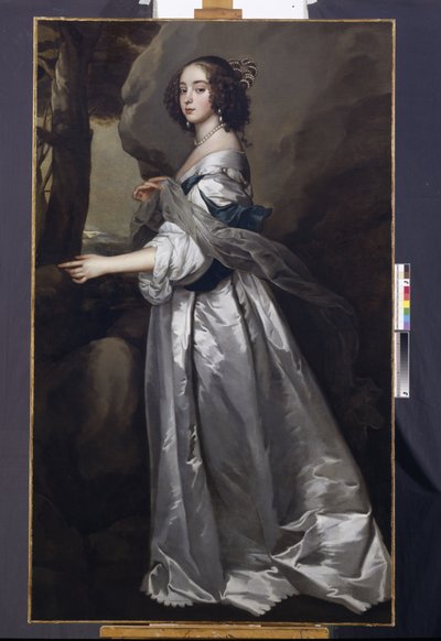Portrait of Lady Frances Cranfield, Lady Buckhurst, later Countess of Dorset, c.1637-50 (oil on canvas) بواسطة أنتوني فان ديك