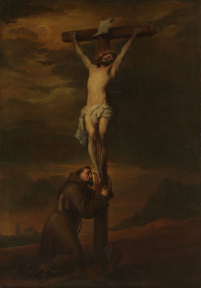 رثاء القديس فرنسيس عند قدم الصليب بواسطة Anthony van Dyck