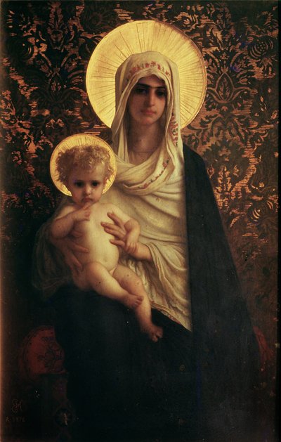 العذراء والطفل ، 1872 بواسطة Antoine Auguste Ernest Herbert or Hebert