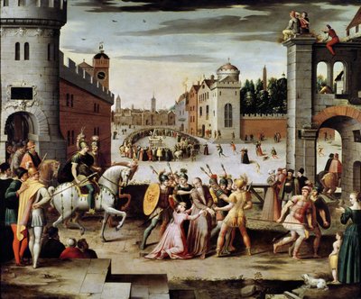 اعتقال وإعدام السير توماس مور عام 1535 (زيت على لوح) بواسطة أنطوان كارون