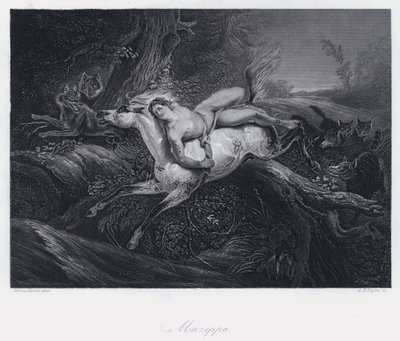 Mazeppa (نقش) بواسطة أنطوان تشارلز هوراس فيرنيه