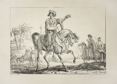 رئيس المماليك ، حوالي 1817 بواسطة أنطوان تشارلز هوراس فيرنيه