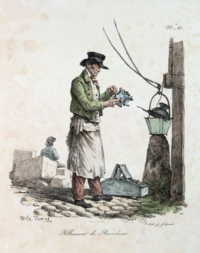 المصباح ، محفور من قبل فرانسوا سيرافين ديلبك (1778-1825) بواسطة أنطوان تشارلز هوراس فيرنيه