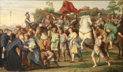 القديس نيل يقابل الإمبراطور أوتو. بواسطة أنطوان ديو