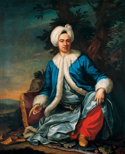 صورة شخصية أوروبية بالزي التركي - رسم أنطوان دي فافراي (1706-1791) ، زيت على قماش (146 × 119 سم) ، النصف الثاني من القرن الثامن عشر ، الفن الفرنسي - متحف بيرا ، إسطنبول (تركيا) بواسطة انطوان فافراي