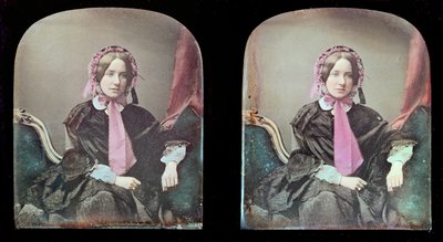صورة لامرأة (daguerreotype) بواسطة أنطوان فرانسوا جان كلوديت