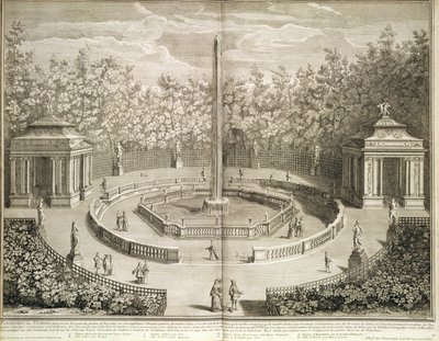 Fontaine des Domes ، فرساي ، حوالي عام 1715 (حفر) بواسطة أنطوان هيريسيت