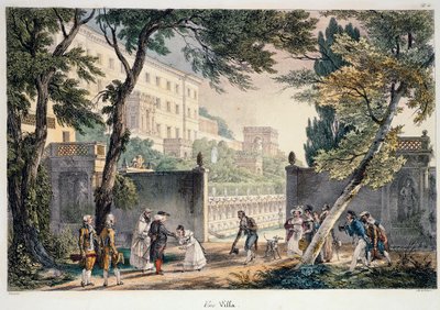 فيلا ديستي في تيفولي ، بقلم أنطوان جان بابتيست توماس (1791-1833) ، إيطاليا بواسطة أنطوان جان بابتيست توماس