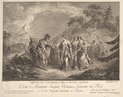 وصول Telemachus إلى جزيرة كاليبسو بواسطة جان بابتيست باتاس