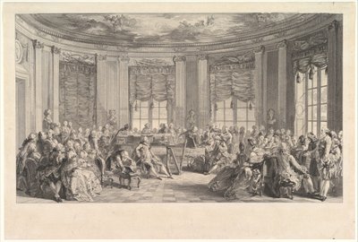 الحفل 1774. بواسطة أنطوان جان دوكلوس