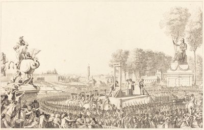 يوم 16 أكتوبر 1793 ، وفاة ماري أنطوانيت بواسطة أنطوان جان دوكلوس بعد تشارلز مونيه